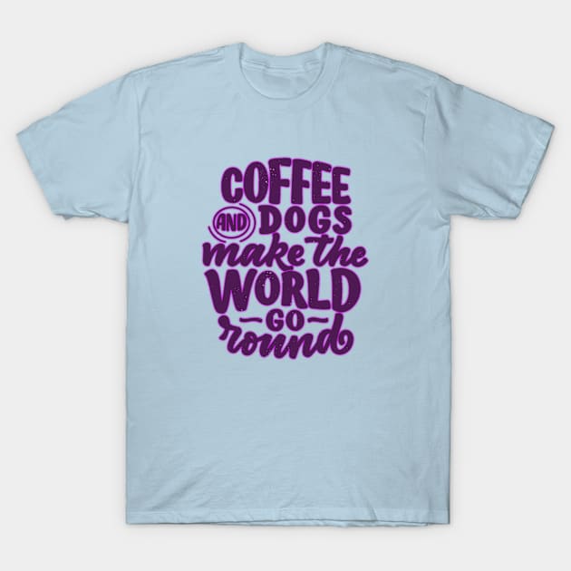 Coffee and Dogs T-Shirt by HARKO DESIGN